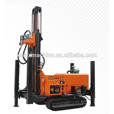 Mine borehole diesel engine crawler type water well drilling rig 200m depth