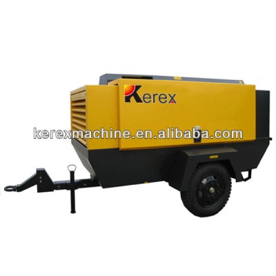 Hot sale!!! Electric screw portable air compressor HG580D-8 portable diesel engine driven air compressor