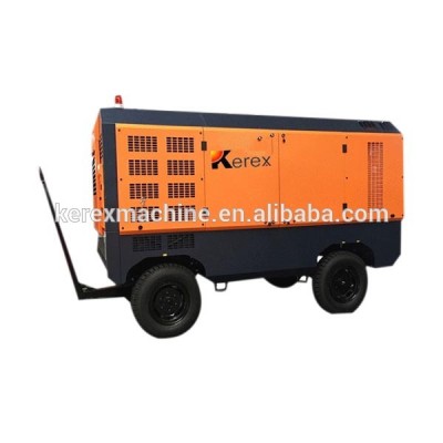 950CFM 20bar quarry diesel portable screw air compressor